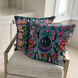 Bejewelled Bjollur Cushion - Turquoise - Kristjana S Williams Studio