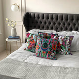 Bejewelled Bjollur Cushion - Turquoise - Kristjana S Williams Studio