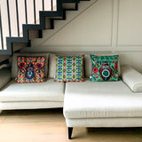 Bejewelled Bjollur Cushion - Capri Blue - Kristjana S Williams Studio