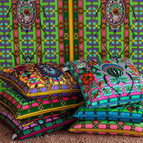 Bejewelled Bjollur Cushion - Pink - Kristjana S Williams Studio