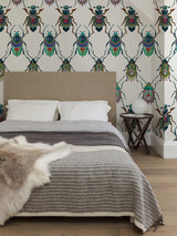 Bejewelled Bjollur Wallpaper - Off White - Kristjana S Williams Studio