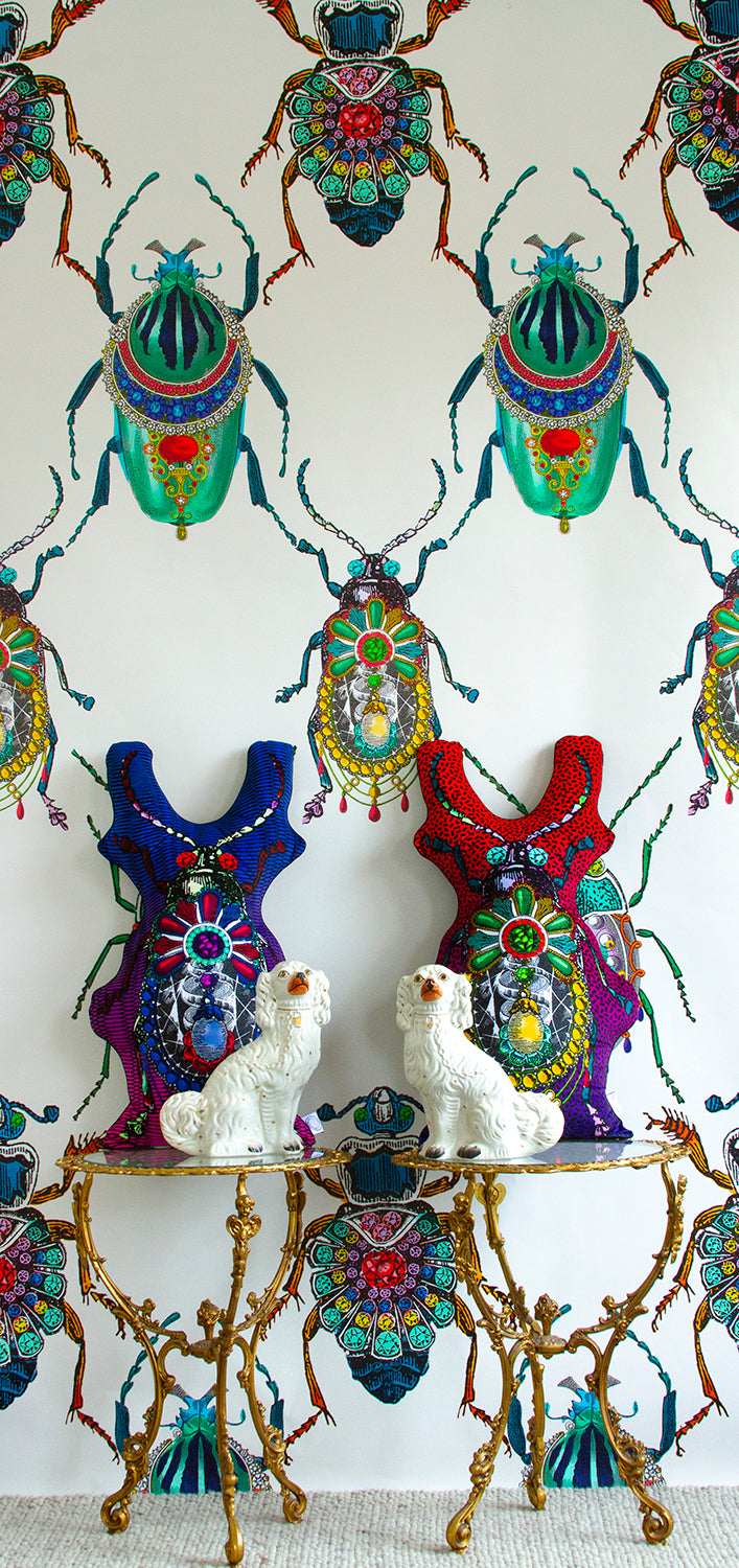 Bejewelled Bjollur Wallpaper - Off White - Kristjana S Williams Studio