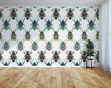 Bejewelled Bjollur Wallpaper - Off White - Kristjana S Williams Studio