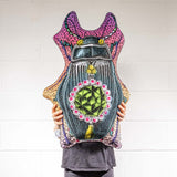 Bejewelled Bjollur Emerald - Shaped Cushion - Kristjana S Williams Studio