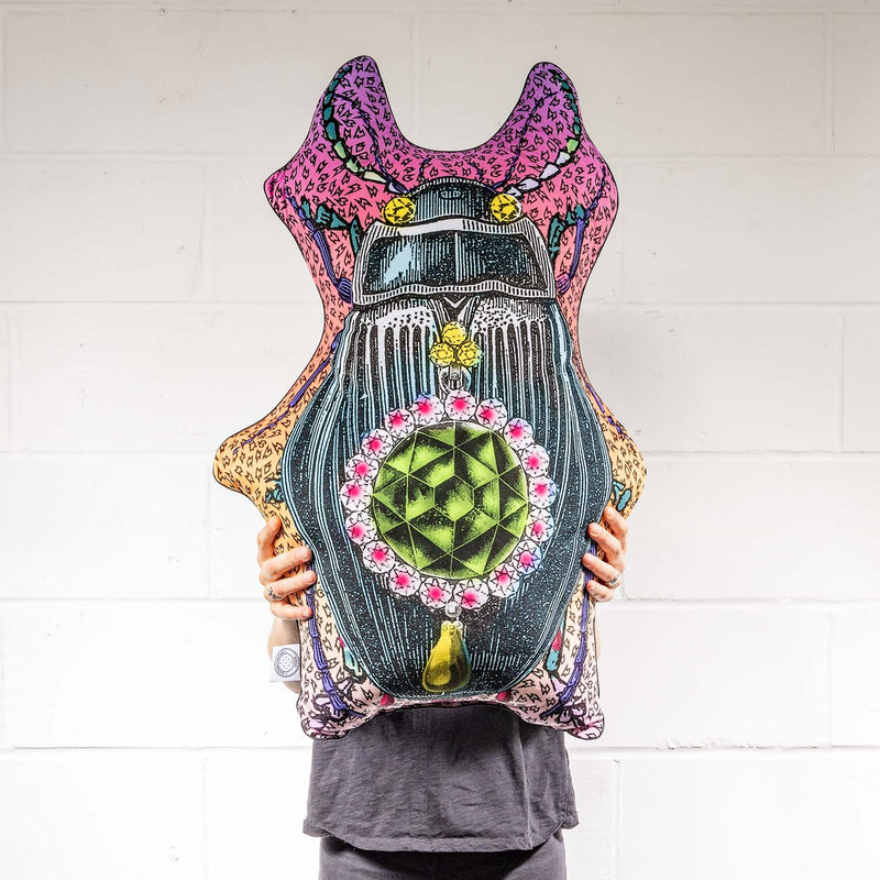 Bejewelled Bjollur Emerald - Shaped Cushion - Kristjana S Williams Studio
