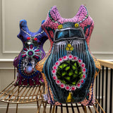 Bejewelled Bjollur Emerald - Shaped Cushion - Kristjana S Williams Studio