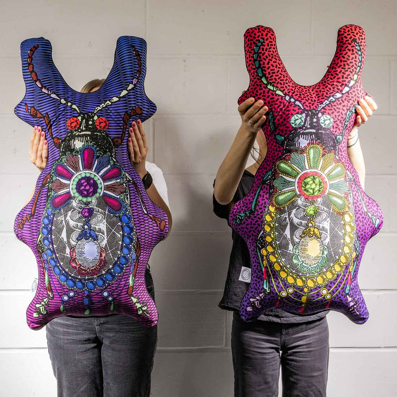 Bejewelled Bjollur Golden - Shaped Cushion - Kristjana S Williams Studio
