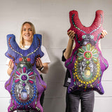 Bejewelled Bjollur Golden - Shaped Cushion - Kristjana S Williams Studio
