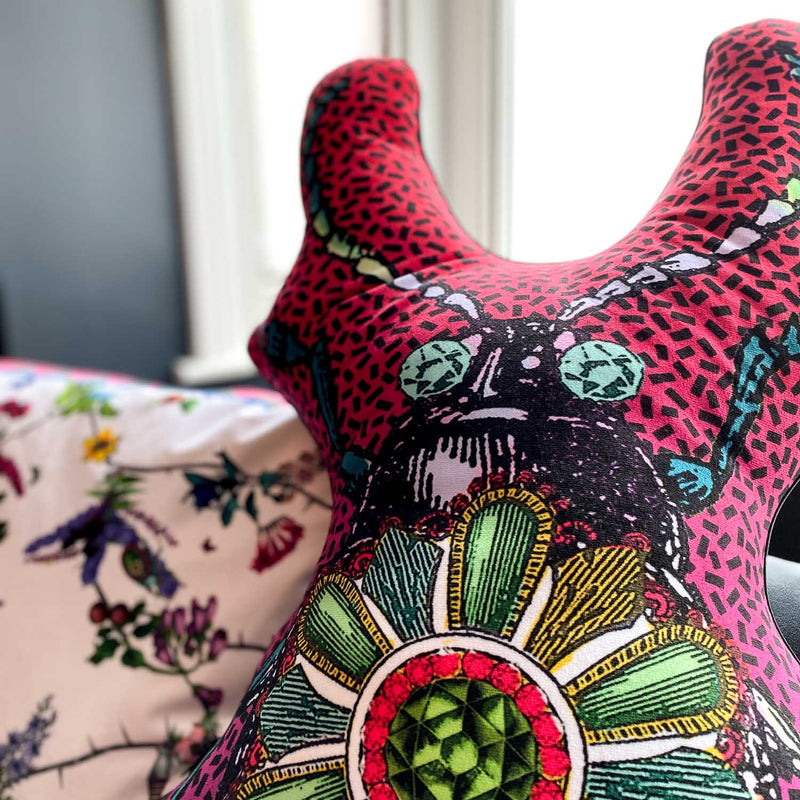 Bejewelled Bjollur Golden - Shaped Cushion - Kristjana S Williams Studio