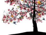 Bleika Sakura Candy Floss Tree - Art Print - Kristjana S Williams Studio