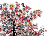 Bleika Sakura Candy Floss Tree - Art Print - Kristjana S Williams Studio