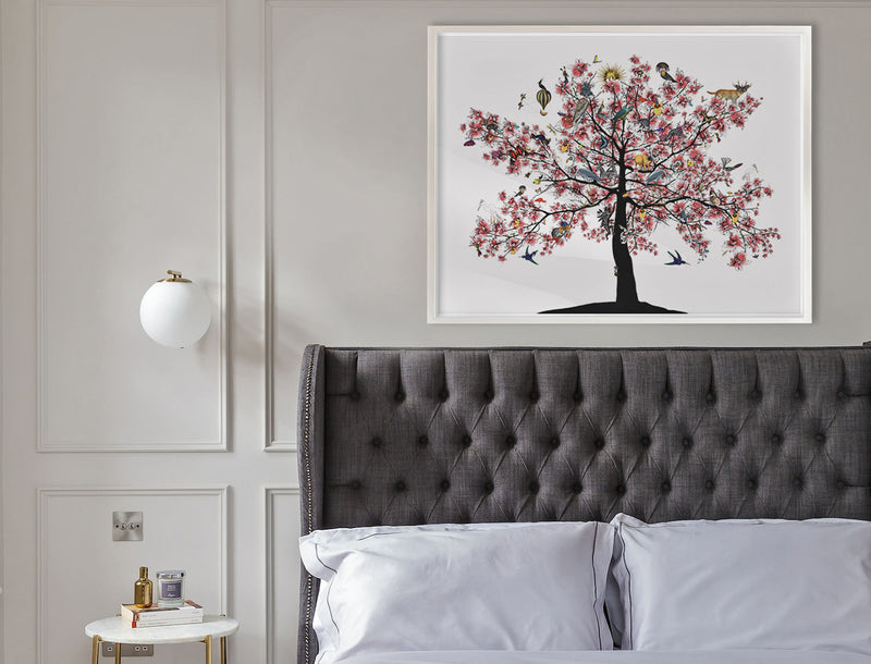 Bleika Sakura Candy Floss Tree - Art Print - Kristjana S Williams Studio