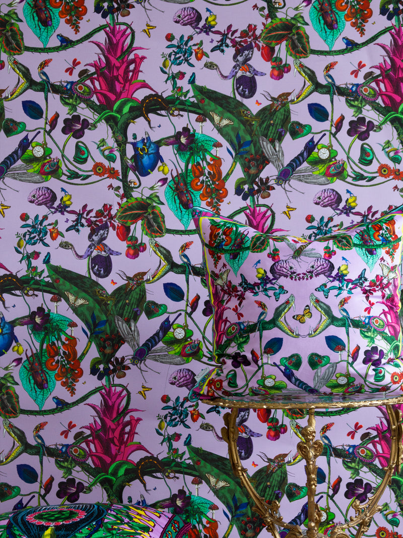 Blomlegi Cave Wallpaper - Lilac - Kristjana S Williams Studio