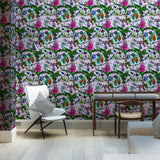 Blomlegi Cave Wallpaper - Lilac - Kristjana S Williams Studio