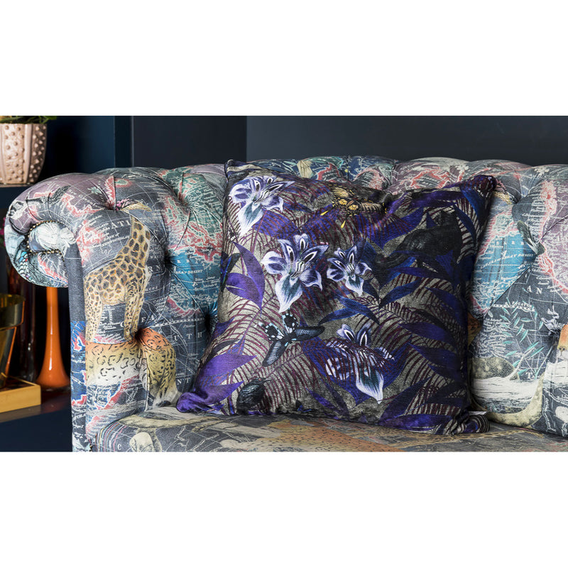 Blue Palms Cushion - Kristjana S Williams Studio