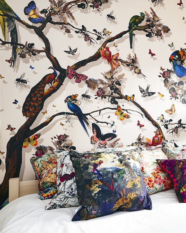 White Branches Wallpaper Mural - Kristjana S Williams Studio