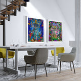 Cobalt Blue Palace - Art Print - Kristjana S Williams Studio