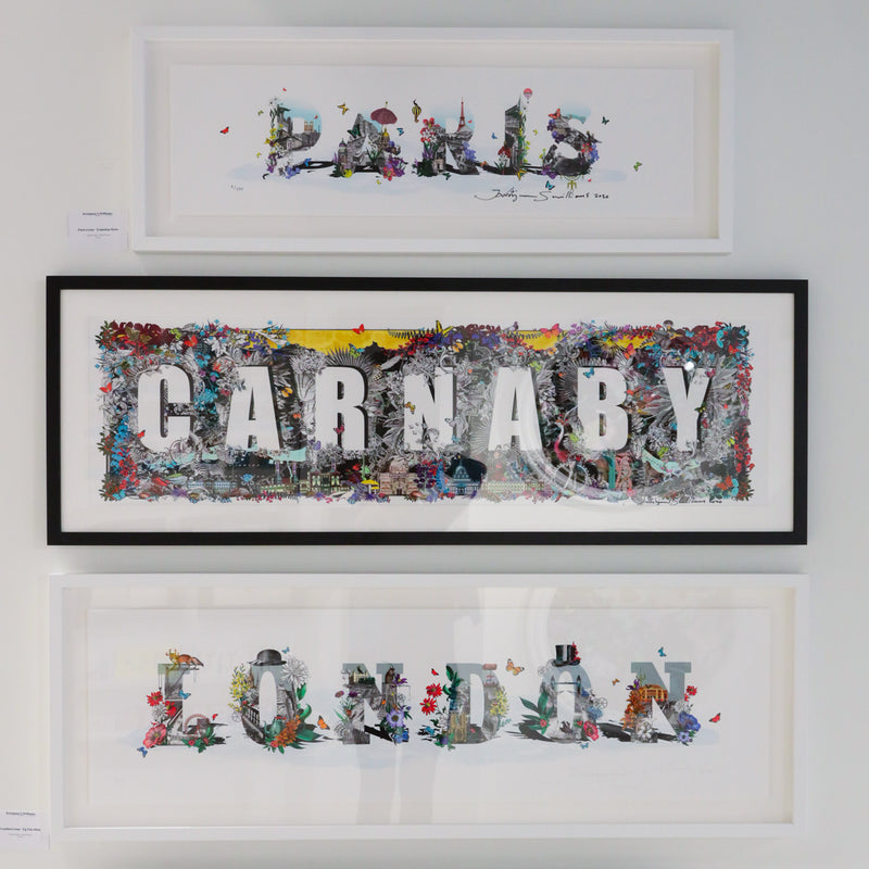 London & Paris Letur - Art Print Collection - Kristjana S Williams Studio