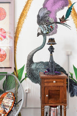 Giant Ostrich Green Botanical Wall Mural - Kristjana S Williams Studio