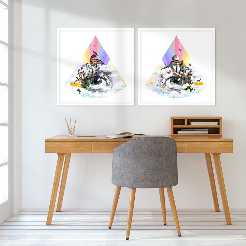 Eg se tig - Rainbow eyed - Art Print Collection - Kristjana S Williams Studio