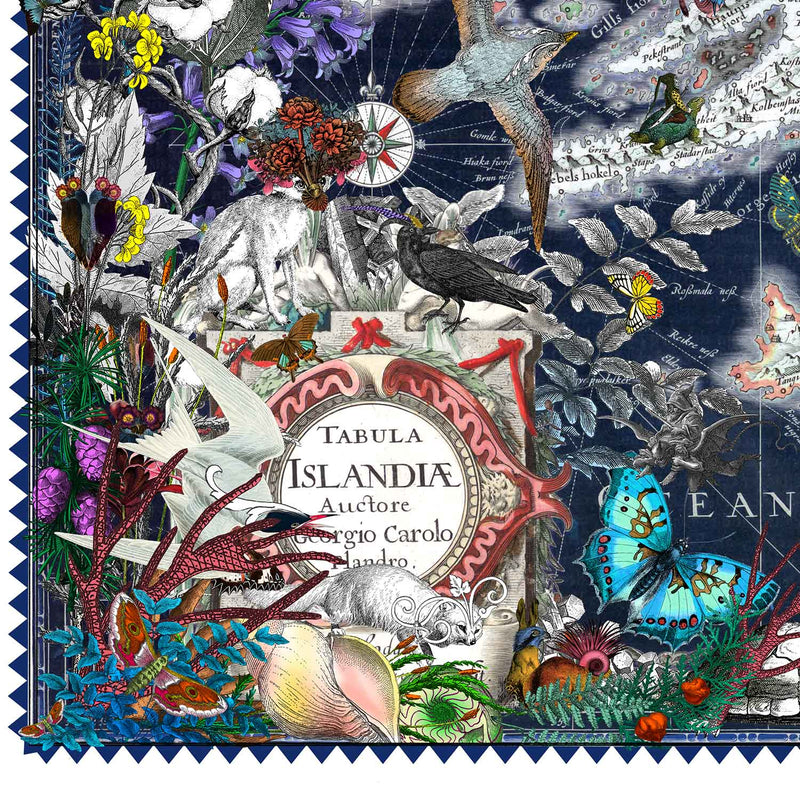 Eldgamla Isafold - Bimmblatt Iceland Map - Art Print - Kristjana S Williams Studio