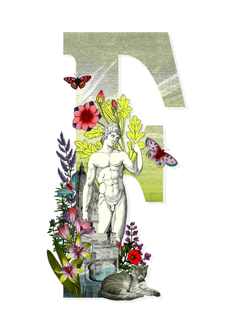 Letter Spectrum Bokstafir - A5 size - Art Print - Kristjana S Williams Studio