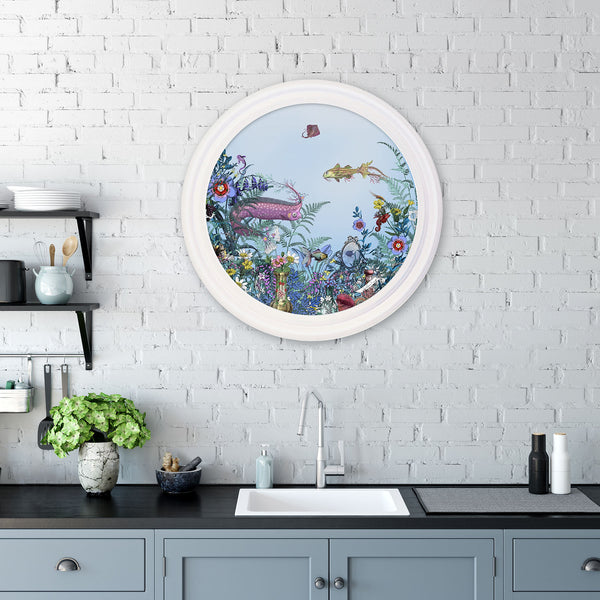 Fiskur Ne Thari - Circular Sea-born - Art Print - Kristjana S Williams Studio