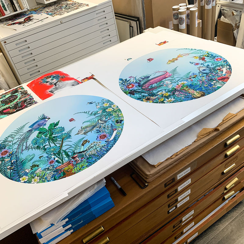Circular Sea-born - Art Print Collection - Kristjana S Williams Studio