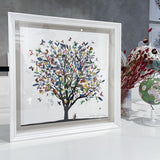 Flog og Fanar - International Tree - Mini 3D Original Artwork - Kristjana S Williams Studio