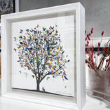 Flog og Fanar - International Tree - Mini 3D Original Artwork - Kristjana S Williams Studio