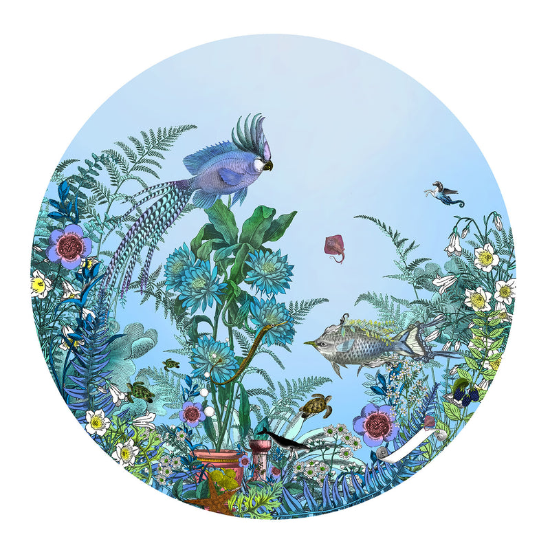 Fugl Ne Fiskur - Circular Sea-born - Art Print - Kristjana S Williams Studio