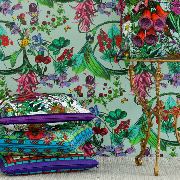 Garden View Sunrise Cushion - Kristjana S Williams Studio