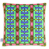 Geo Bejewelled Cushion - Pink - Kristjana S Williams Studio