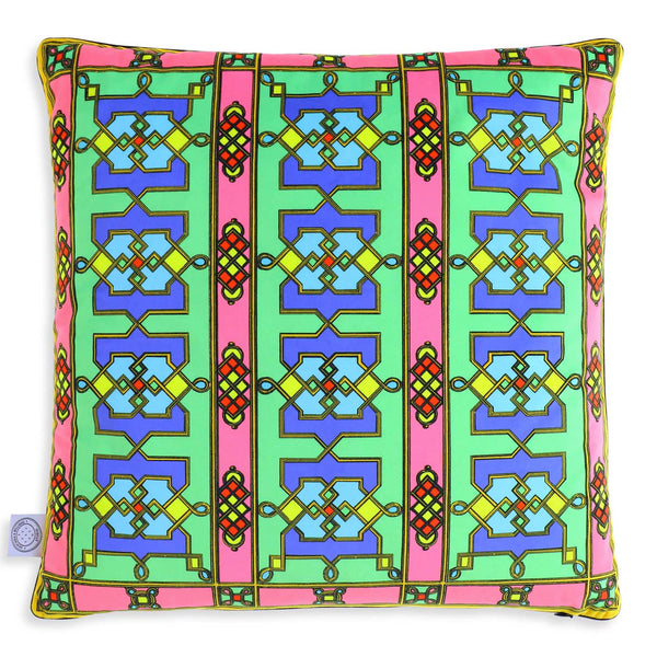 Geo Bejewelled Cushion - Pink - Kristjana S Williams Studio