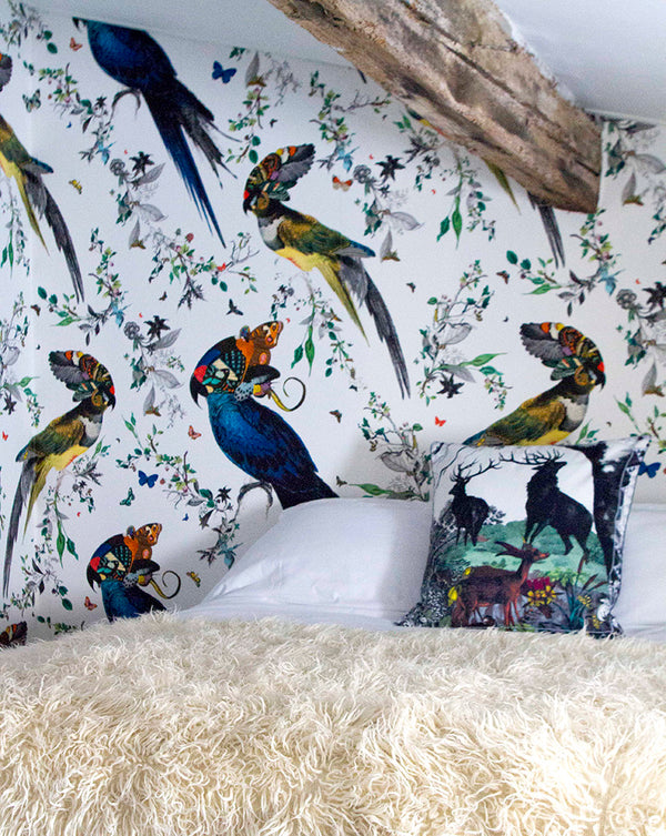 Giant Lear Green and Blue Wallpaper Mural - Kristjana S Williams Studio