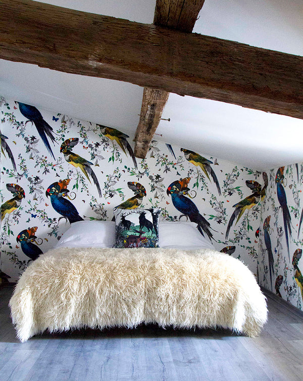 Giant Lear Green and Blue Wallpaper Mural - Kristjana S Williams Studio