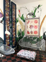 Giant Ostrich Green Botanical Wall Mural - Kristjana S Williams Studio