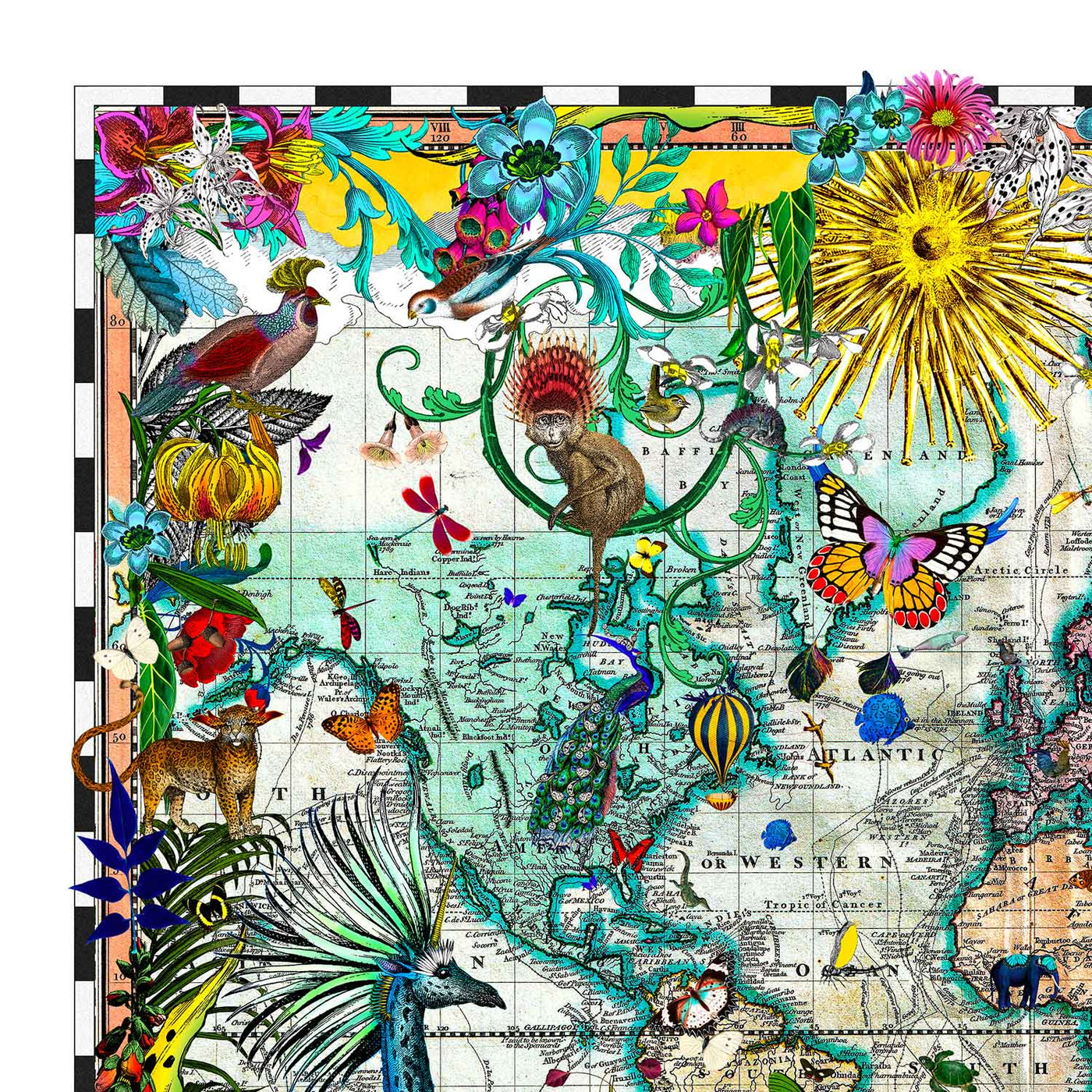 Giraffa Discoveries Of The World | Art Print | Kristjana S