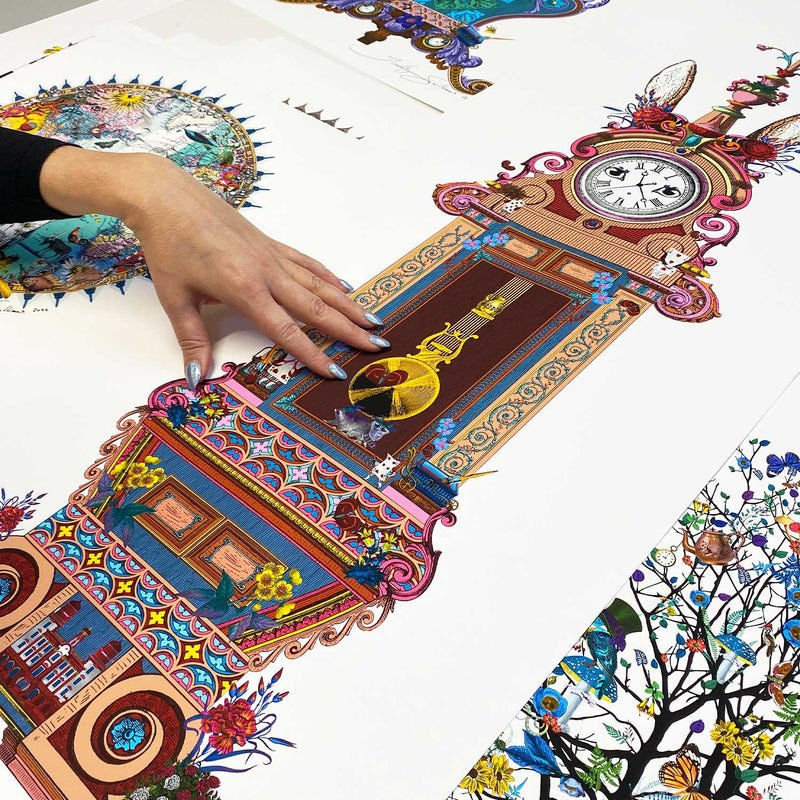 Grandmother Wonderland Clock - Art Print - Kristjana S Williams Studio