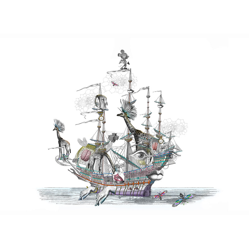 Draumaland At Sea - Great Henrietta VII - Art Print - Kristjana S Williams Studio