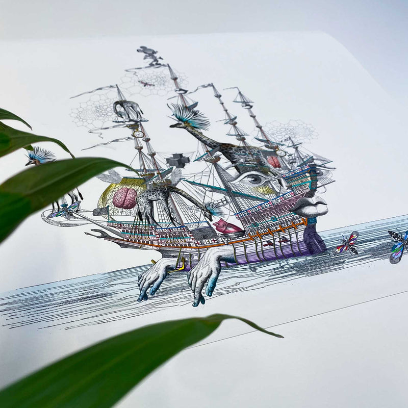 Draumaland At Sea - Great Henrietta VII - Art Print - Kristjana S Williams Studio