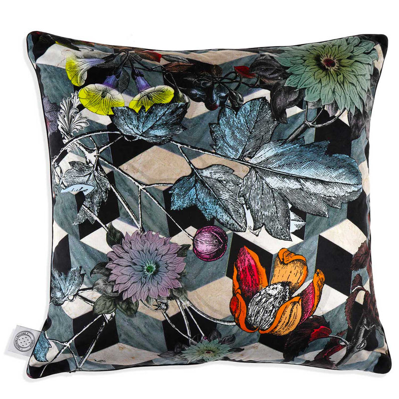 Hexagon Floral Cushion - Kristjana S Williams Studio