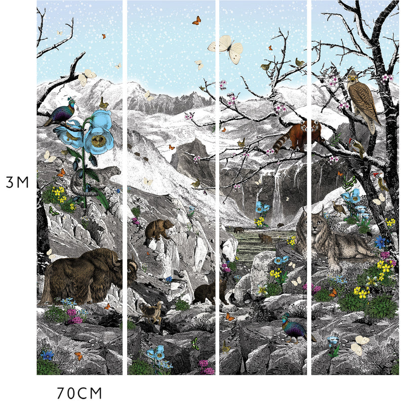 The Himalayan Mountains Wall Mural - Kristjana S Williams Studio