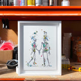 Holding Hands Andi - Art Print - Kristjana S Williams Studio