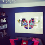 Undir fjogur Augu Skulls - Art Print - Kristjana S Williams Studio