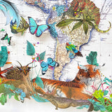 Emerald Equator - Safír Hammerhead Shark - Original 2022 - Kristjana S Williams Studio