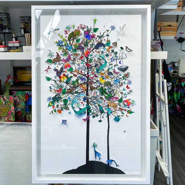 Giraffe and Hákarl Tree - Original Artwork 2022 - Kristjana S Williams Studio
