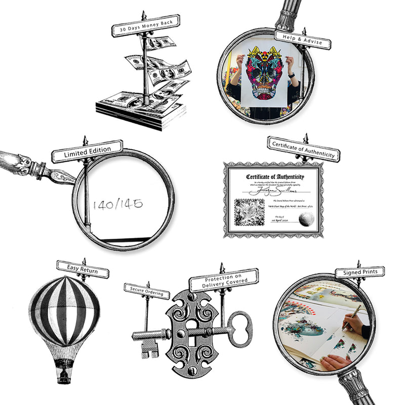 The Menagerie at Penhaligon's Central - Art Print - Kristjana S Williams Studio