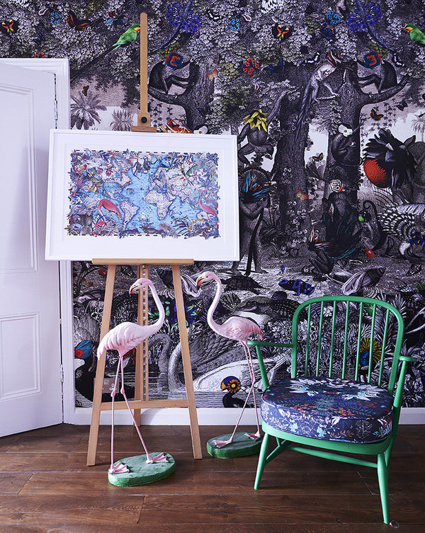 Ink Forest Wall Mural - Kristjana S Williams Studio