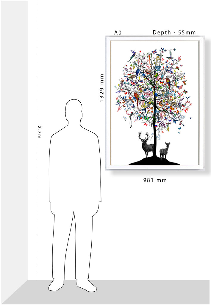 Althjodlegt Tre - International tree - Art Print - Kristjana S Williams Studio